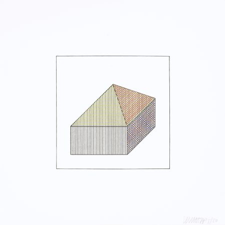 Siebdruck Lewitt - Twelve Forms Derived From a Cube 09