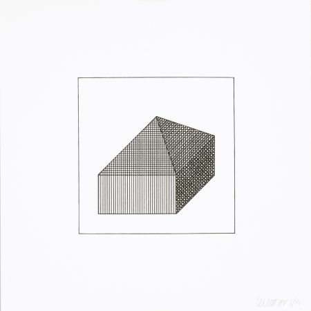 Siebdruck Lewitt - Twelve Forms Derived From a Cube 10