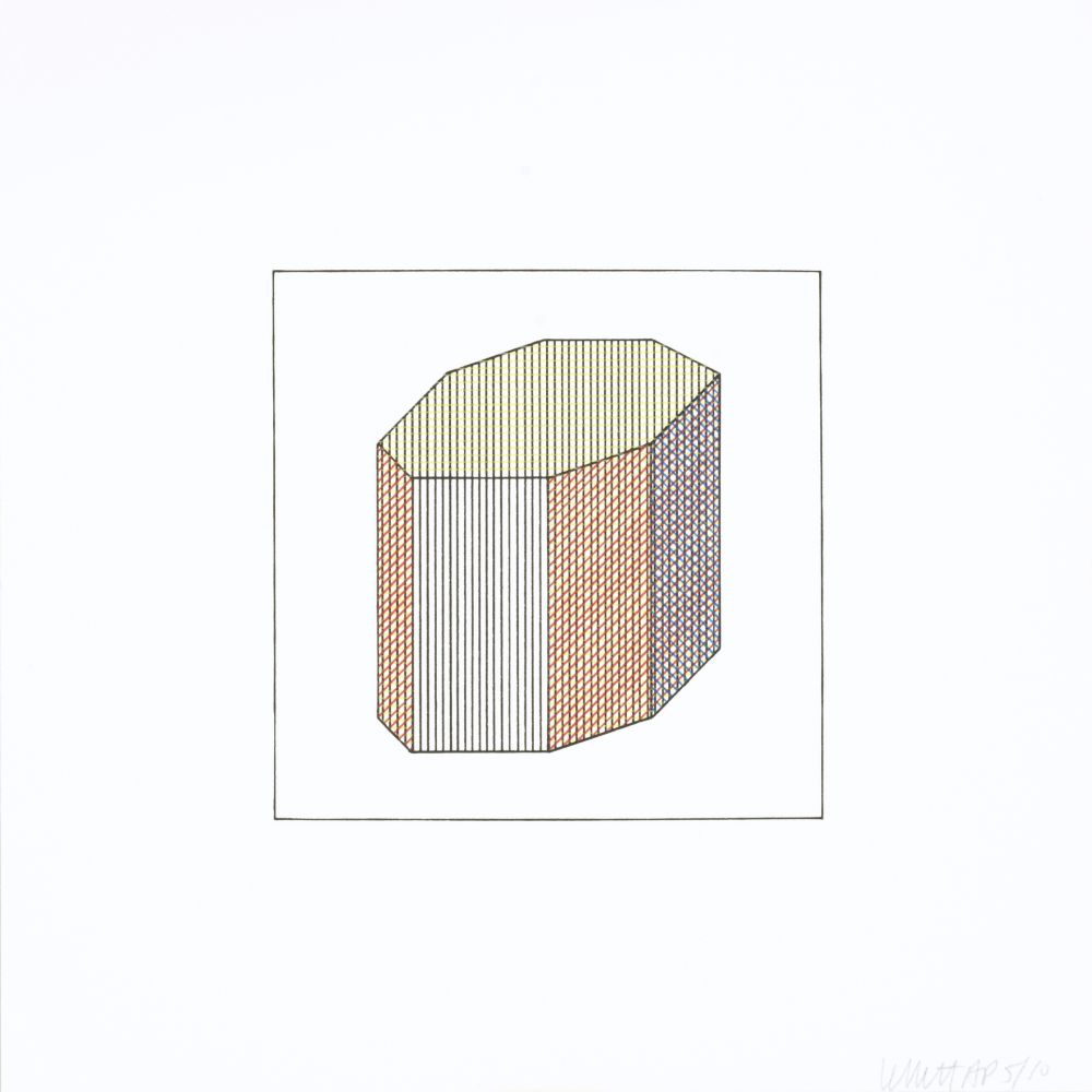 Siebdruck Lewitt - Twelve Forms Derived From a Cube 11