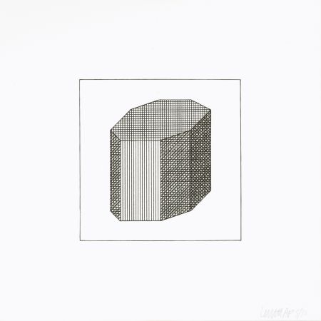 Siebdruck Lewitt - Twelve Forms Derived From a Cube 12