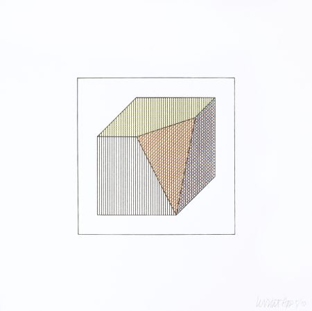 Siebdruck Lewitt - Twelve Forms Derived From a Cube 13