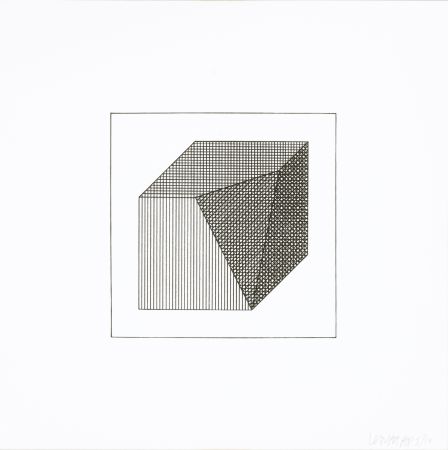 Siebdruck Lewitt - Twelve Forms Derived From a Cube 14