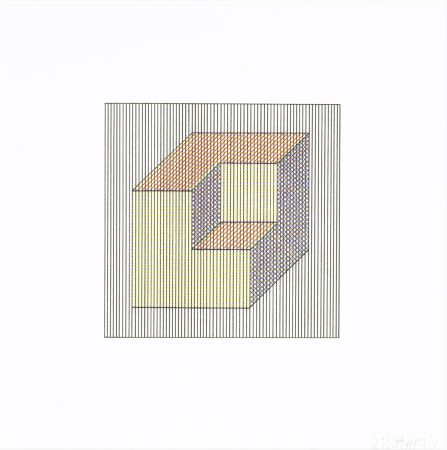 Siebdruck Lewitt - Twelve Forms Derived From a Cube 15