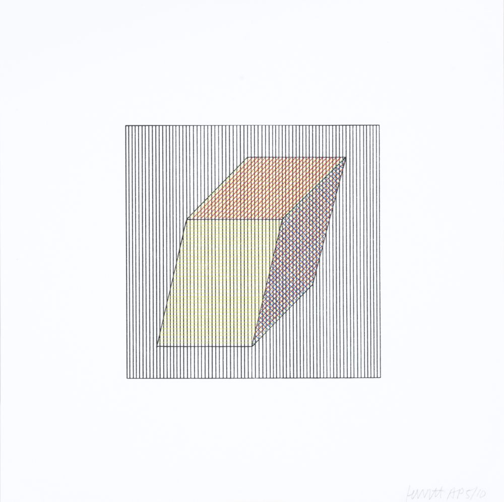 Siebdruck Lewitt - Twelve Forms Derived From a Cube 19