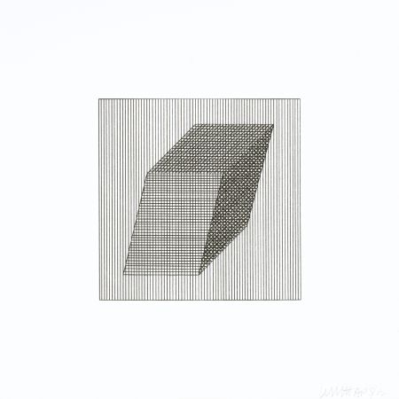 Siebdruck Lewitt - Twelve Forms Derived From a Cube 20