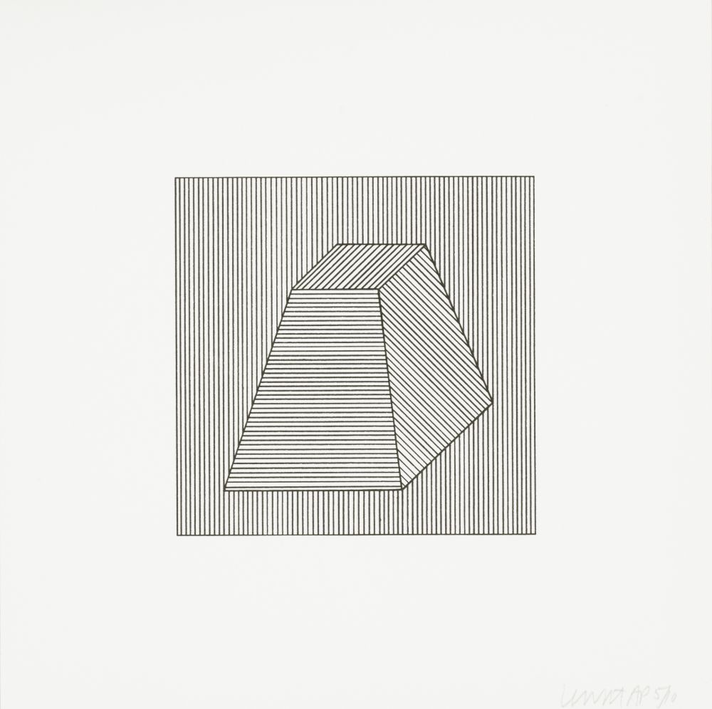 Siebdruck Lewitt - Twelve Forms Derived From a Cube 26