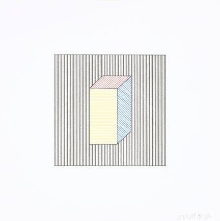 Siebdruck Lewitt - Twelve Forms Derived From a Cube 27
