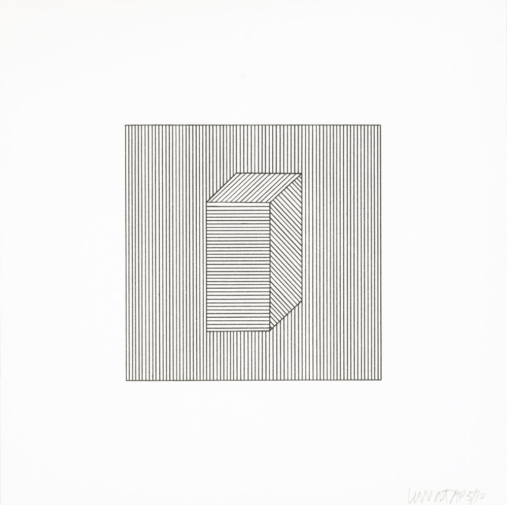 Siebdruck Lewitt - Twelve Forms Derived From a Cube 28