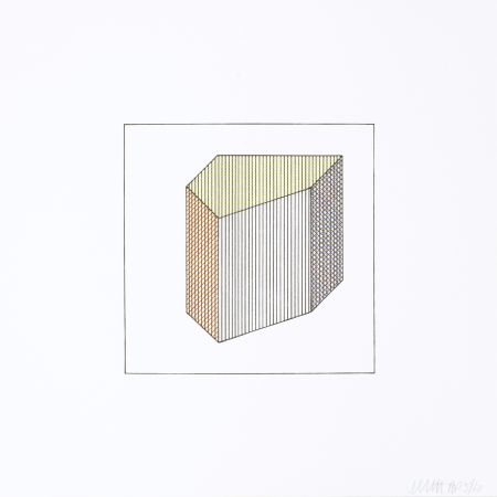 Siebdruck Lewitt - Twelve Forms Derived From a Cube 31