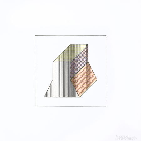 Siebdruck Lewitt - Twelve Forms Derived From a Cube 33