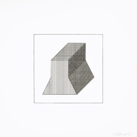 Siebdruck Lewitt - Twelve Forms Derived From a Cube 34