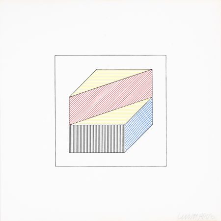 Siebdruck Lewitt - Twelve Forms Derived From a Cube 35