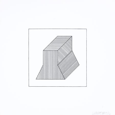 Siebdruck Lewitt - Twelve Forms Derived From a Cube 38