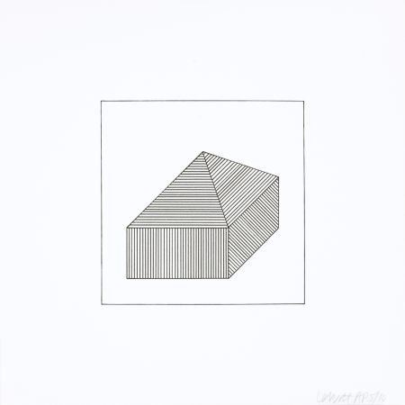 Siebdruck Lewitt - Twelve Forms Derived From a Cube 42