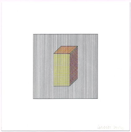 Siebdruck Lewitt - Twelve Forms Derived from a Cube (Set of 48) (2)