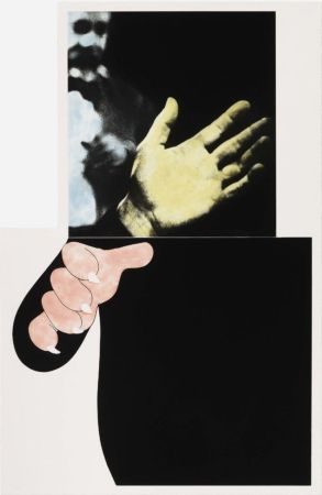 Multiple Baldessari - Two Hands (With Distant Figure)