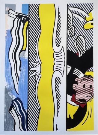 Holzschnitt Lichtenstein - Two Paintings: Dagwood from the Paintings series
