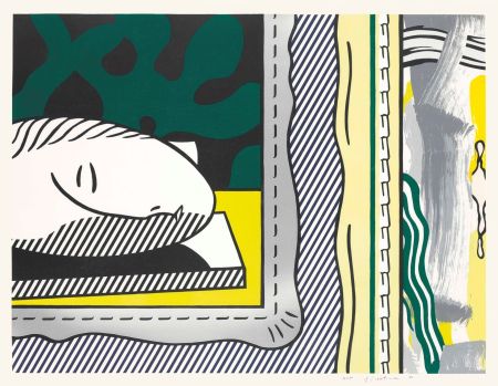 Holzschnitt Lichtenstein - Two Paintings: Sleeping Muse