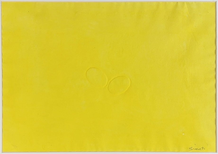 Intaglio Simeti - Two yellow ovals