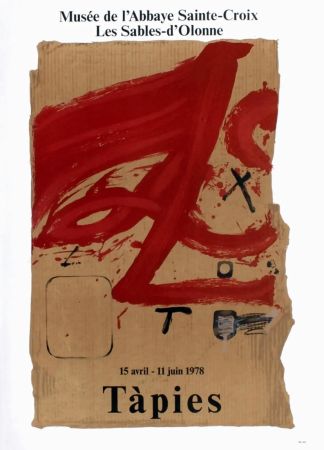 Plakat Tàpies - TÀPIES 78. Affiche pour une exposition à l'Abbaye de Sainte Croix.