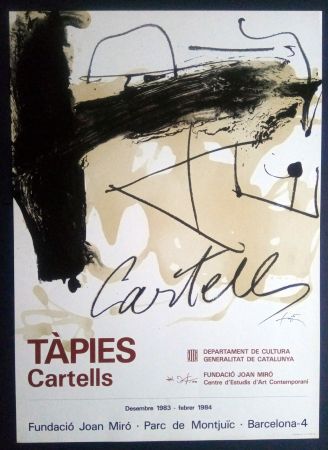 Plakat Tàpies - TÀPIES CARTELLS - FUNDACIÓ MIRÓ 1983
