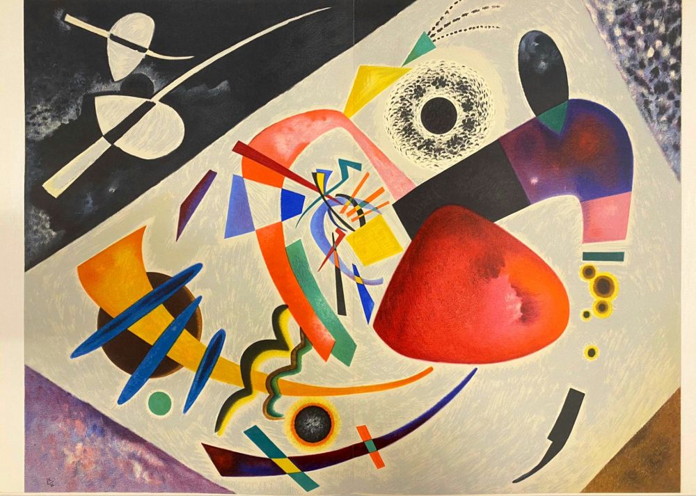 Lithographie Kandinsky - Tâche rouge