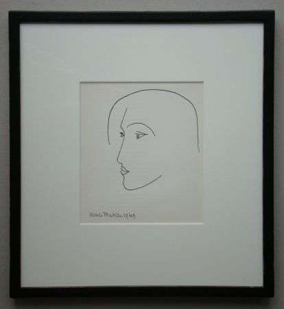 Lithographie Matisse - Tête, 1949