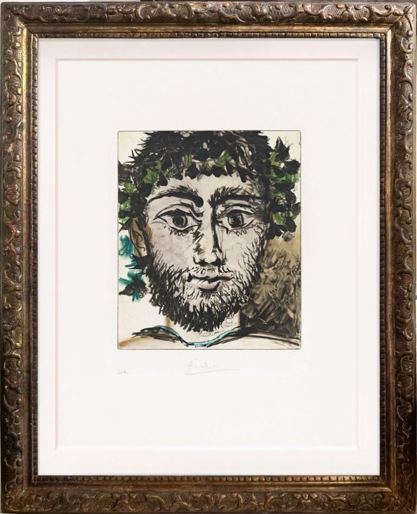 Aquatinta Picasso - Tête de faune (after)