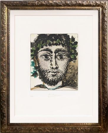 Aquatinta Picasso - Tête de faune (after)