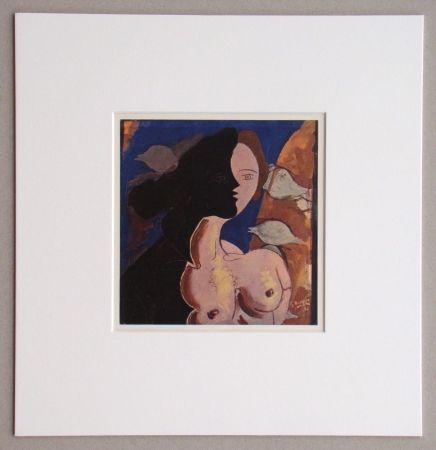 Heliogravüre Braque (After) - Tête de femme, 1942
