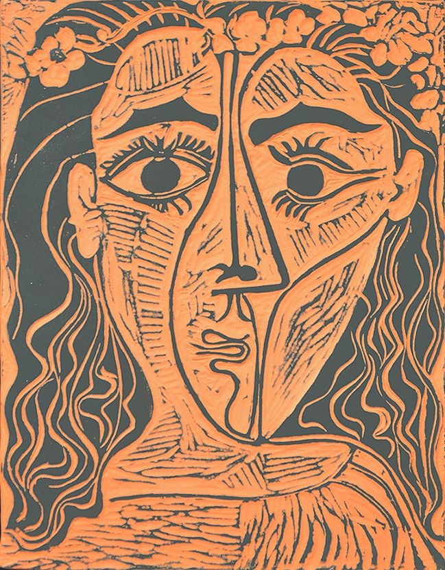 Keramik Picasso - Tête de femme à la couronne de fleurs (Woman’s Head with Crown of Flowers), 1964