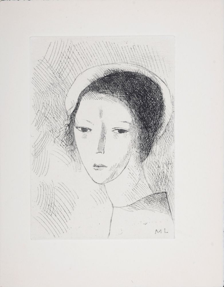 Stich Laurencin - Tête de jeune fille, 1947