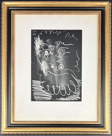 Aquatinta Picasso - Tête d'Homme