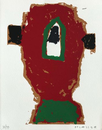 Siebdruck Dilasser - Tête rouge, 2005