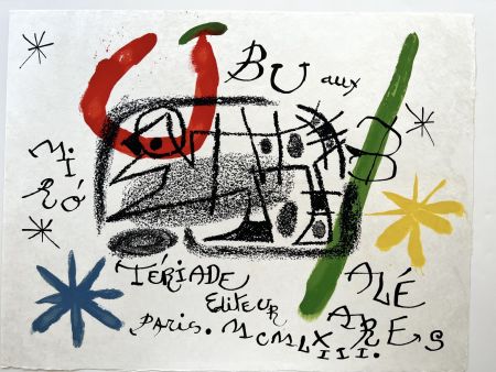 Lithographie Miró - UBU AUX BALÉARES. 19 lithographies originales signées (1971)
