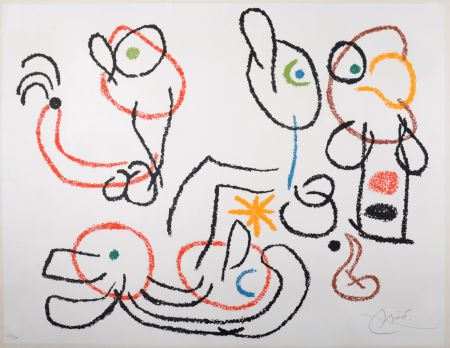 Lithographie Miró - Ubu aux Baléares, 1971 - Original lithograph (Hand-signed!)