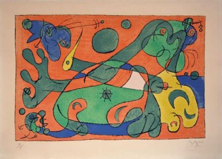 Lithographie Miró - Ubu roi