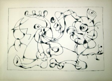 Lithographie Miró - Ubu Roi (1st state in Black and White)