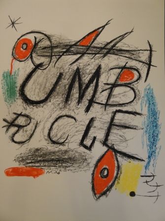 Lithographie Miró - Umbracle
