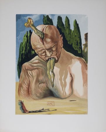Lithographie Dali - Un Diable logicien