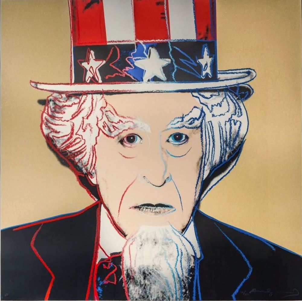 Siebdruck Warhol - Uncle Sam, from Myths