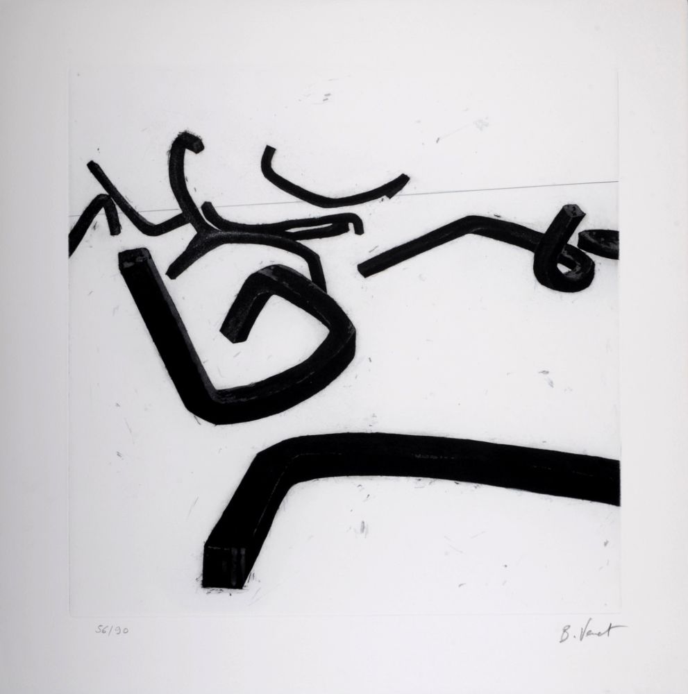 Stich Venet - Undetermined lines / Line B, c. 1993 - Hand-signed & numbered