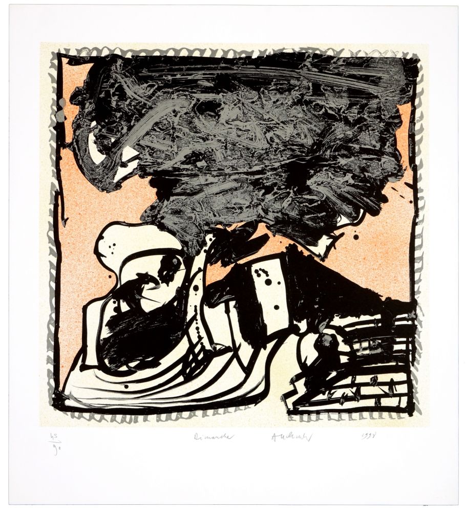 Lithographie Alechinsky - Une bonne semaine/Dimanche