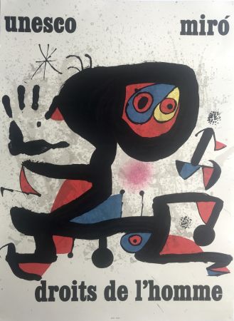 Plakat Miró - Unesco / Droits de l'homme