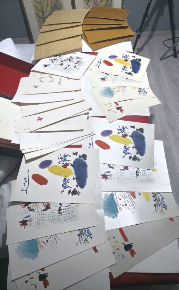 Illustriertes Buch Picasso - Unique copy of Chant funèbre pour Ignacio sánchez mejías 