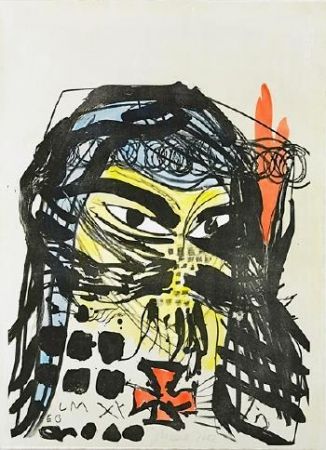 Lithographie Meese - Untitled