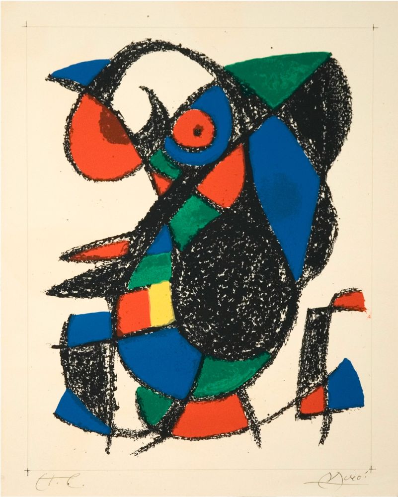 Lithographie Miró - Untitled-sin título