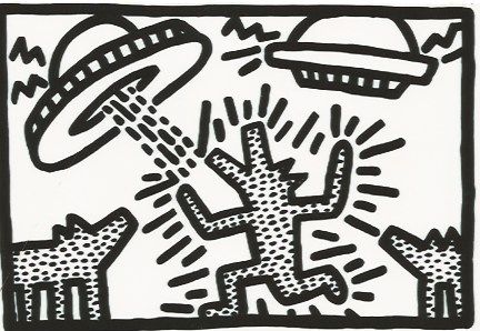 Lithographie Haring - Untitled 4
