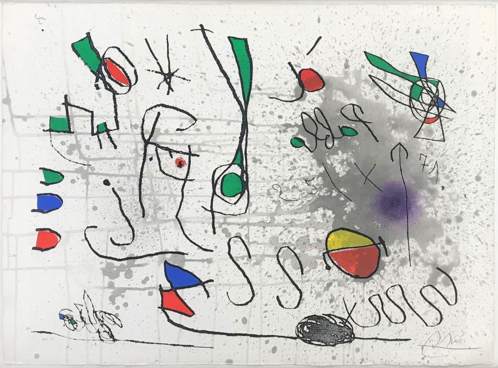Radierung Und Aquatinta Miró - UNTITLED (FROM HOMAGE TO PICASSO)