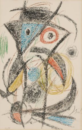 Lithographie Miró - Untitled (from Les demeures d'hypnos portfolio)